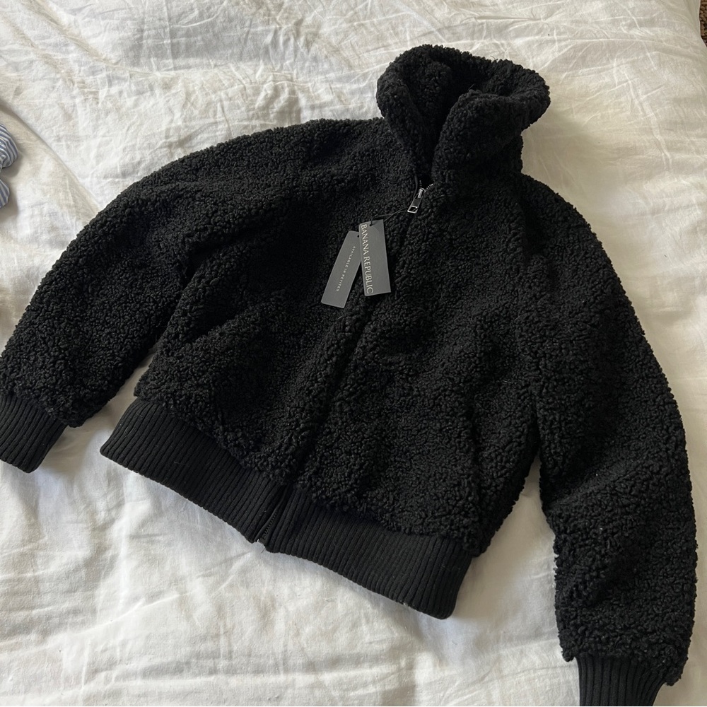Banana Republic Black Sherpa jacket
